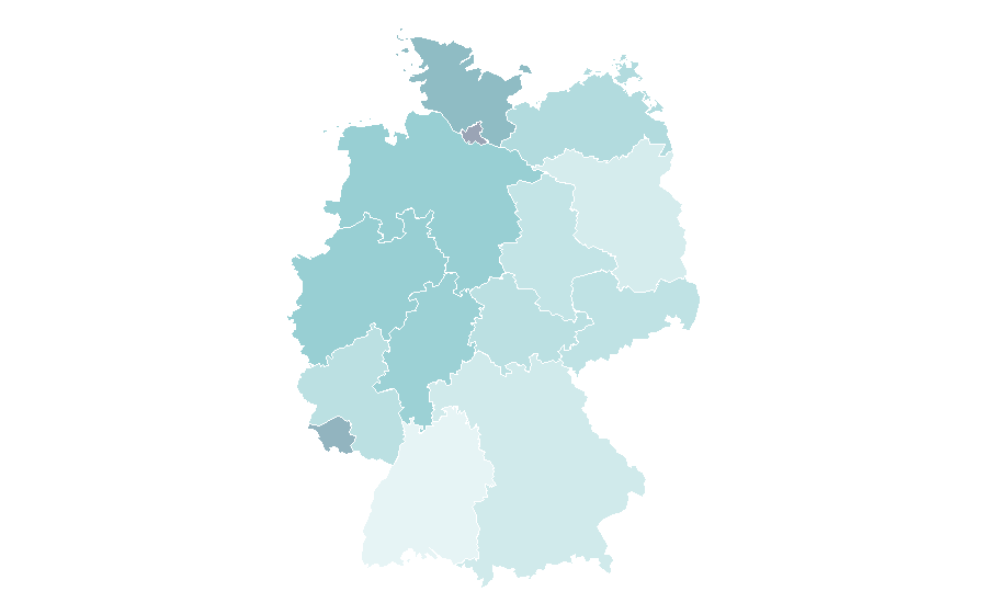 Affinité par région — Tabletop role-playing game, Allemagne