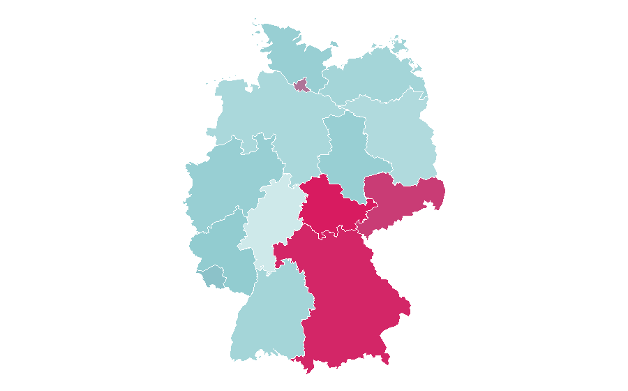 Affinity by region — Taff (TV series), Germany