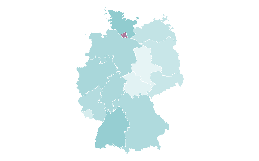 Affinity by region — Tagesthemen, Germany