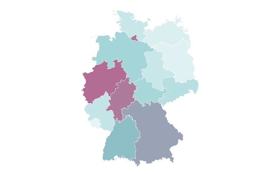 Affinity by region — Tajikistan, Germany