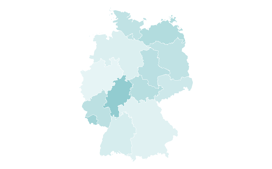 Affinity by region — Talk radio, Germany
