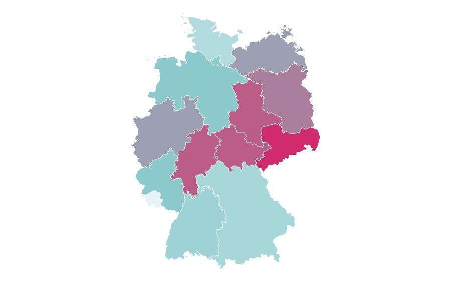 Affinity by region — Tangled, Germany