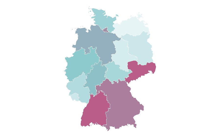 Affinity by region — Tap dance, Germany