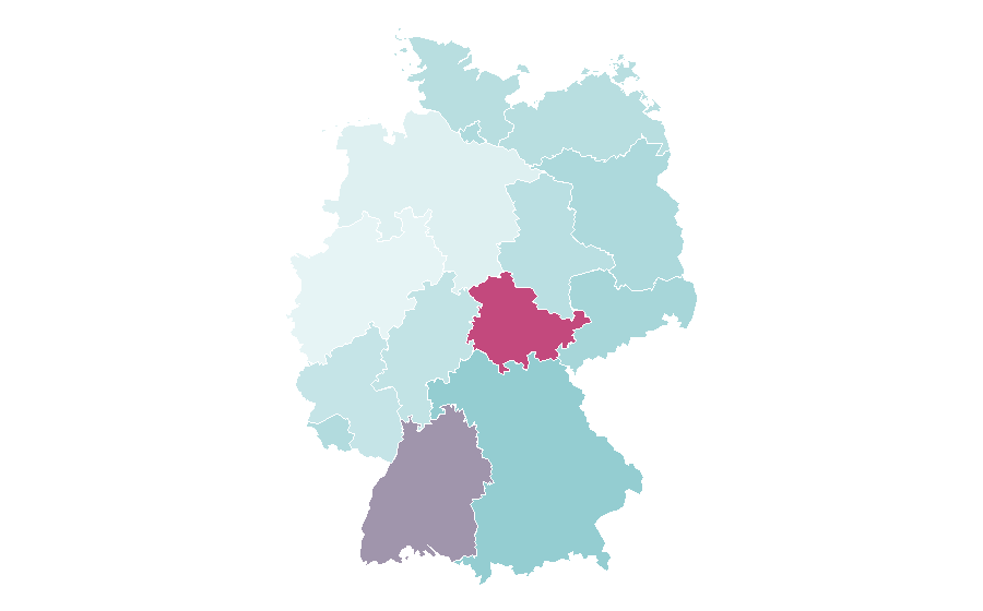 Affinity by region — Tartuffe, Germany