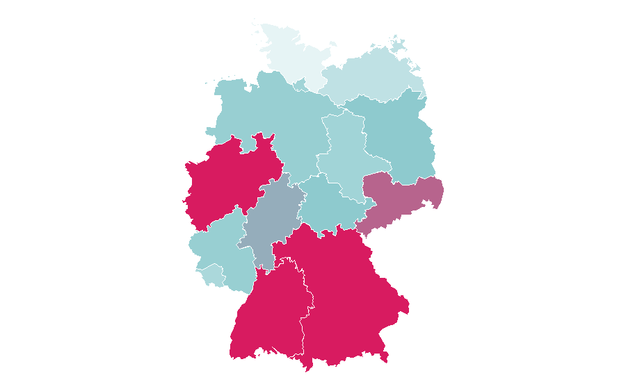 Affinity by region — Tattoos.com, Germany