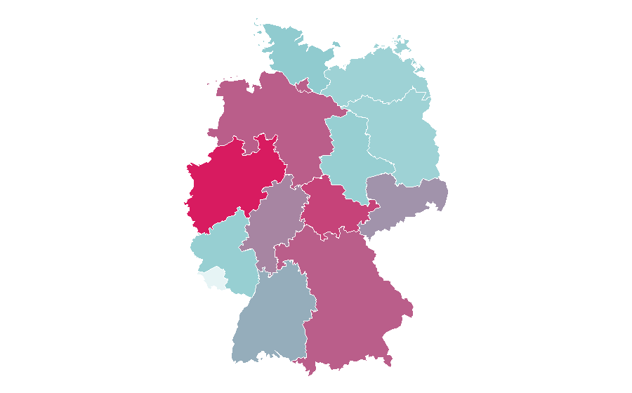 Affinité par région — Taurus (manufacturer), Allemagne