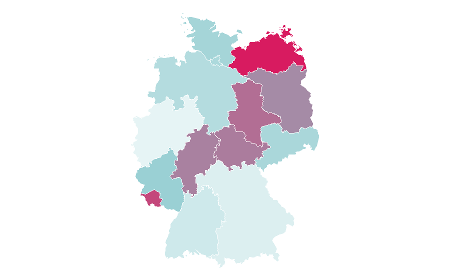 Affinity by region — Tax preparation, Germany