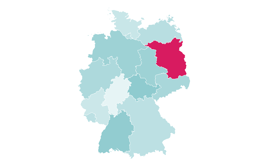 Affinità per regione — Teacher education, Germania