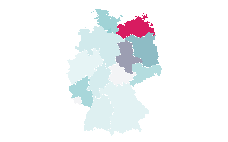 Affinity by region — Teaching Resources, Germany