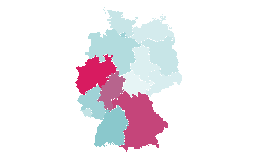 Affinité par région — Team, Allemagne