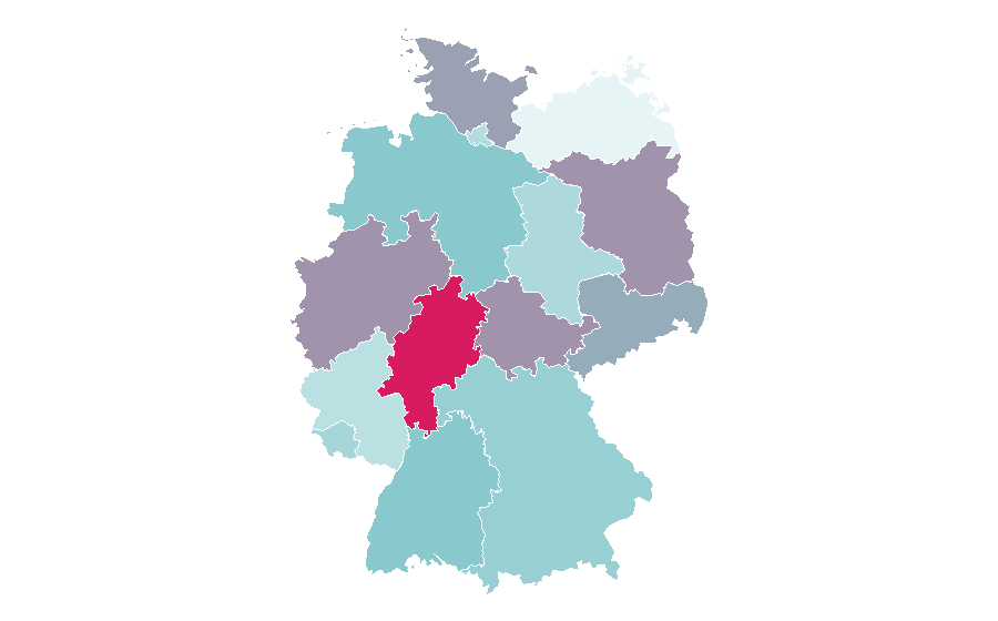 Affinité par région — Technical support, Allemagne