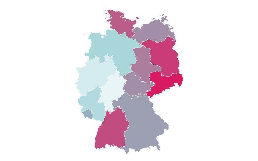 Affinity by region — Teen film, Germany
