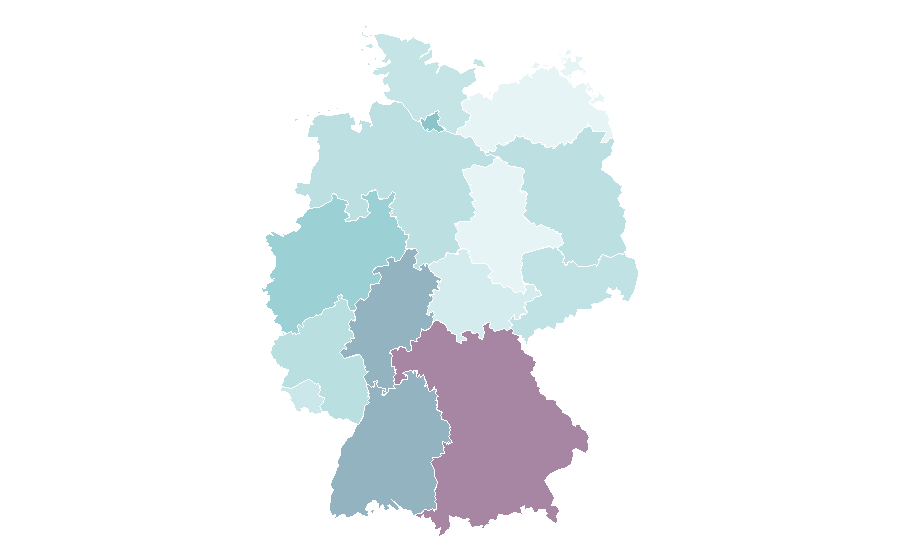Affinity by region — Tel Aviv, Germany