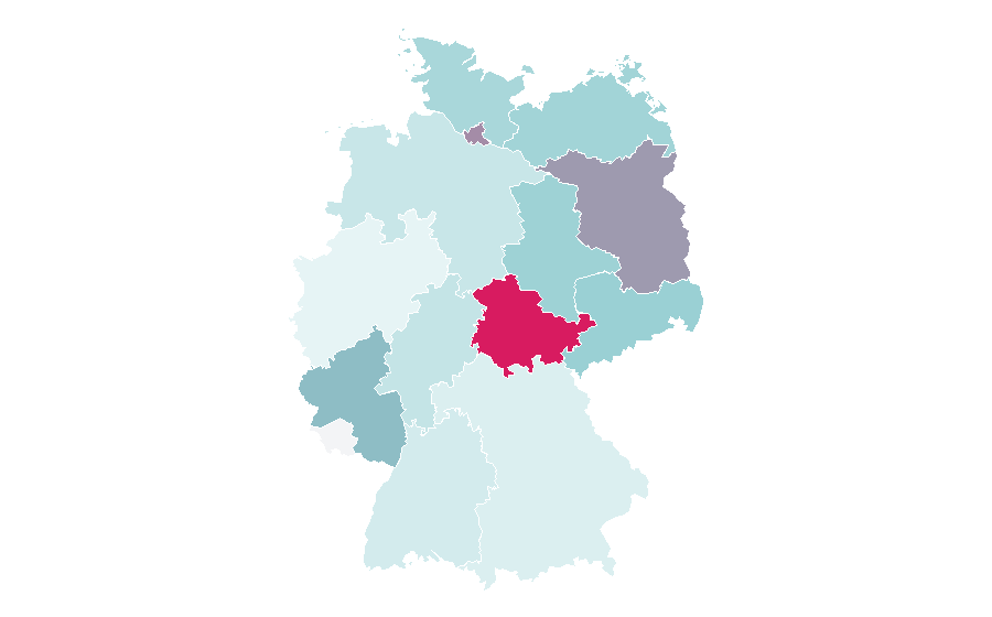 Affinity by region — Telecommunications network, Germany