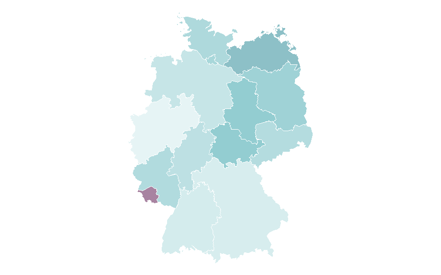 Affinity by region — Telecommuting, Germany