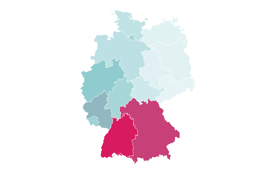Affinity by region — Telegrafi, Germany