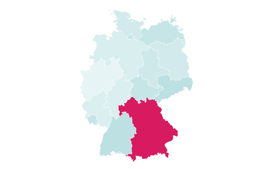 Affinity by region — Telemark skiing, Germany