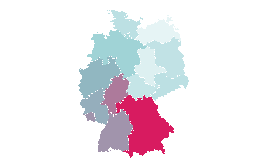 Affinity by region — Tennessee, Germany