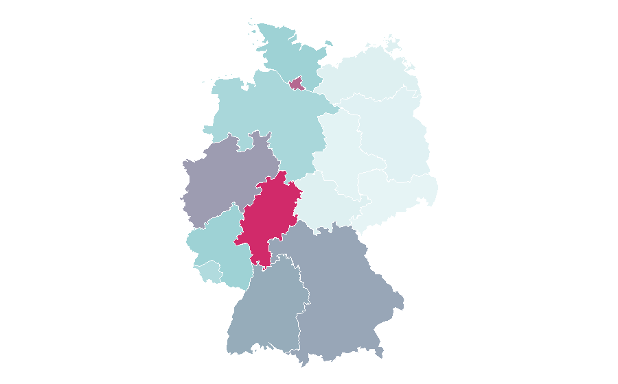 Affinity by region — Tennis ball, Germany