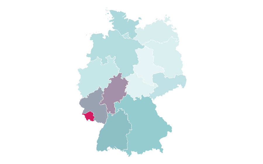 Affinity by region — Tennis court, Germany