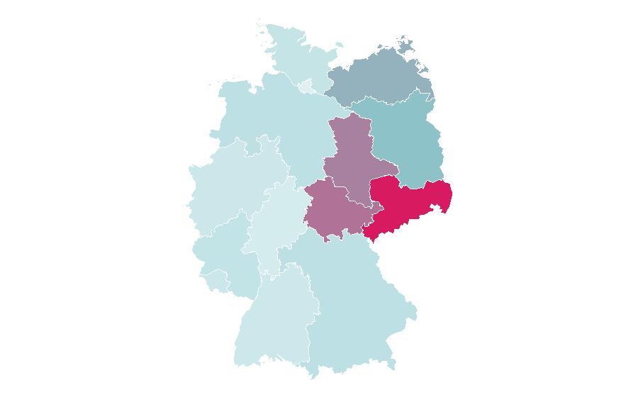 Afinidad por región — Terence Hill, Alemania