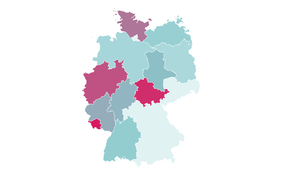 Affinity by region — Term life insurance, Germany