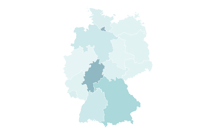 Affinity by region — Terracotta Army, Germany