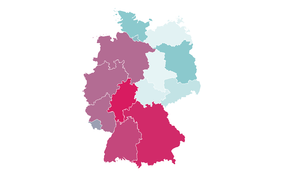 Affinity by region — Tesla Model 3, Germany
