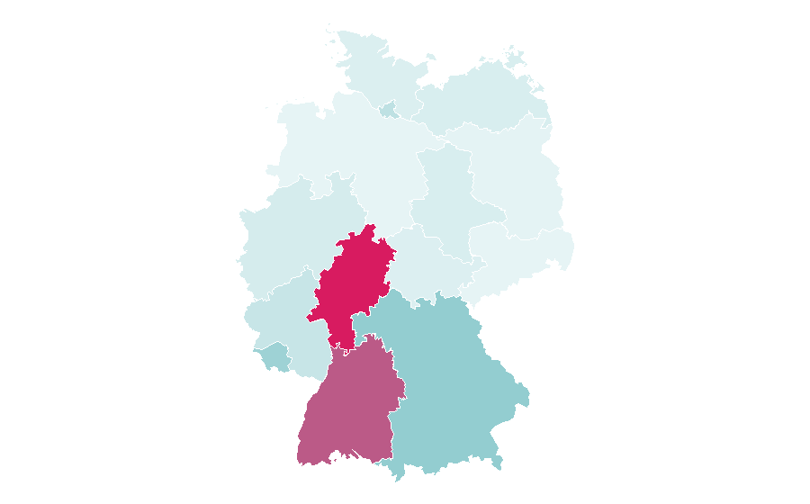 Affinity by region — TGCOM, Germany
