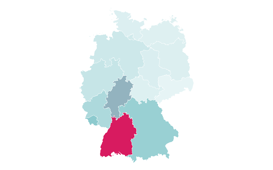 Affinity by region — TgCom24, Germany