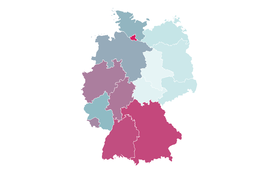 Affinity by region — The Championships, Wimbledon, Germany