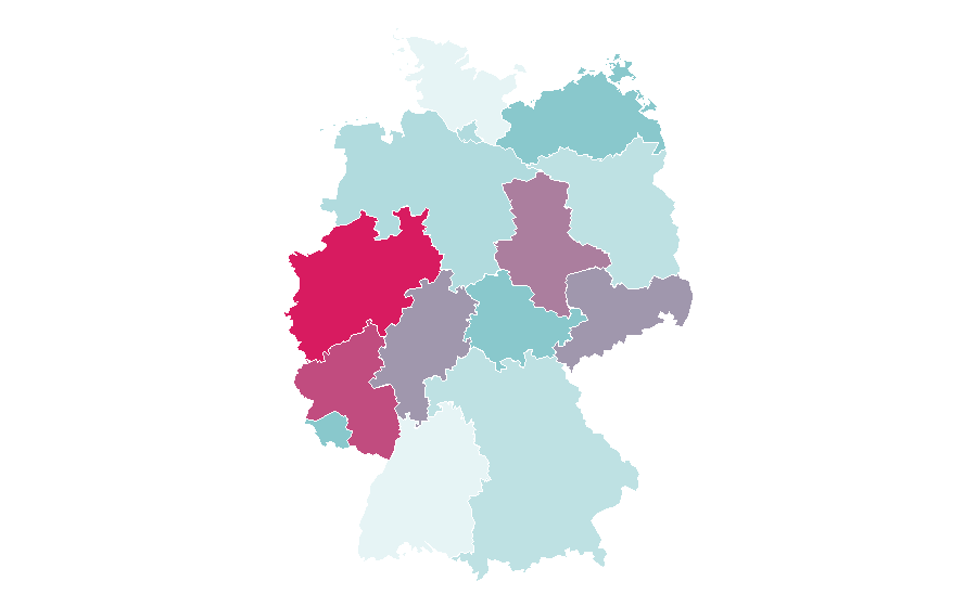 Affinity by region — The Crow, Germany