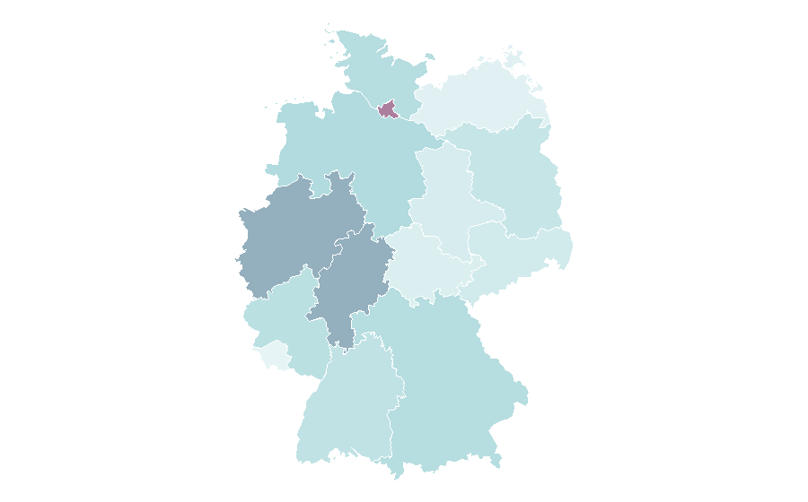 Affinity by region — The Departed, Germany
