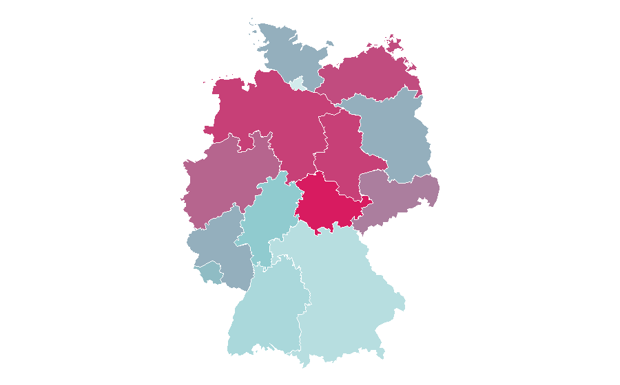 Affinity by region — The Green Mile (novel), Germany