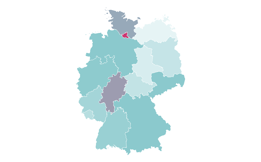 Affinity by region — The Hitchhiker's Guide to the Galaxy, Germany