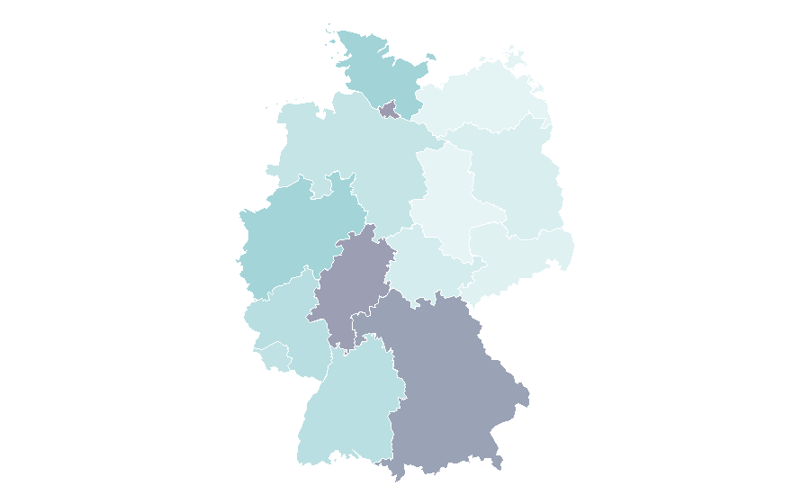 Affinity by region — The Master, Germany