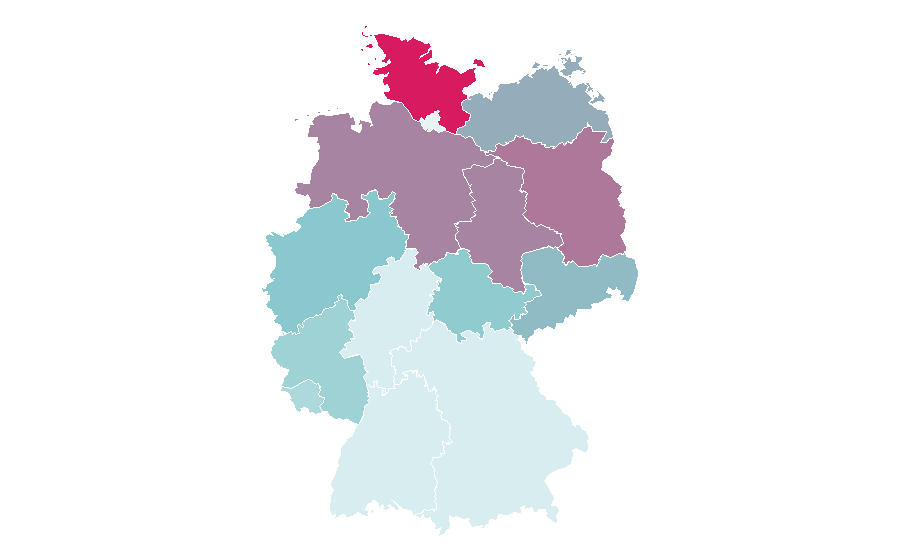 Affinity by region — The Mentalist, Germany