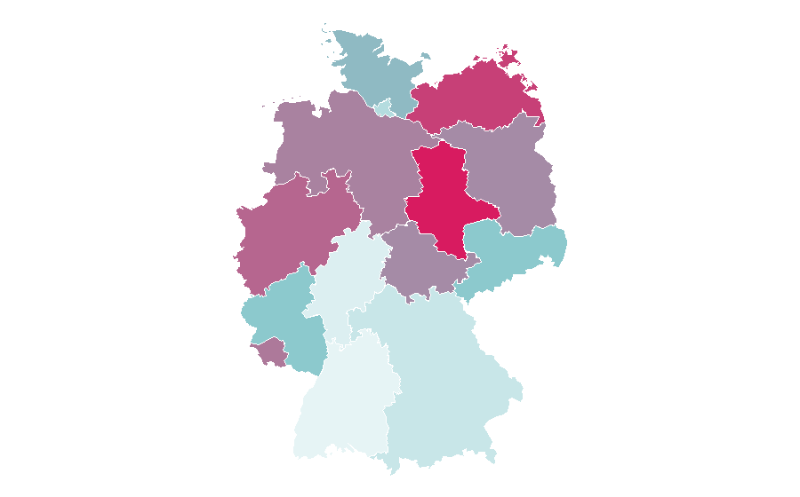 Affinity by region — The Nanny, Germany