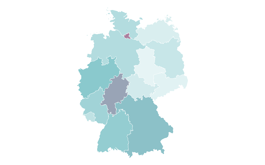 Affinity by region — The O.C., Germany