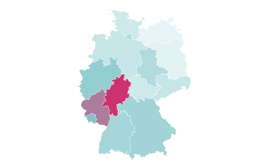 Affinité par région — The Polar Express, Allemagne