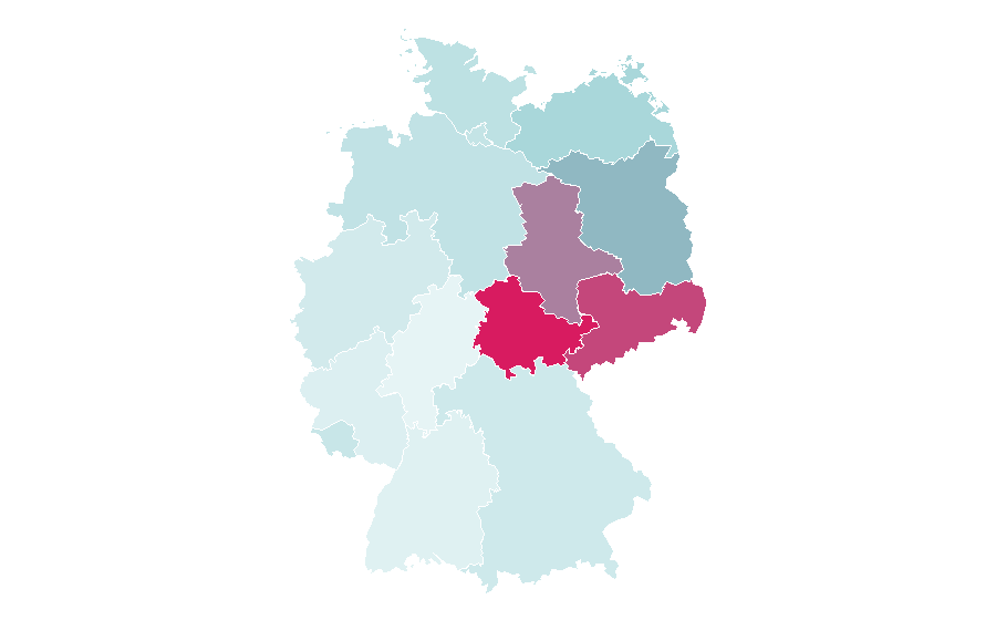 Affinity by region — The Rolling Stones, Germany