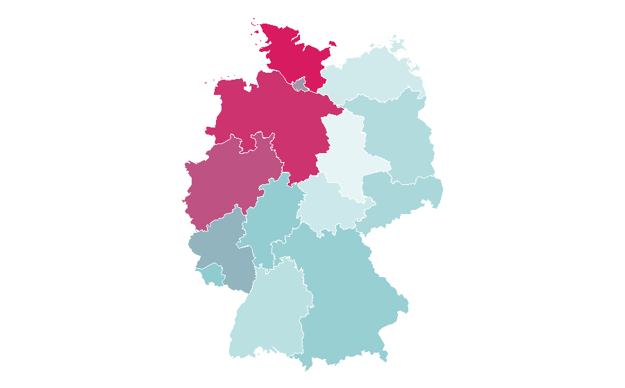Affinity by region — The Settlers of Catan, Germany