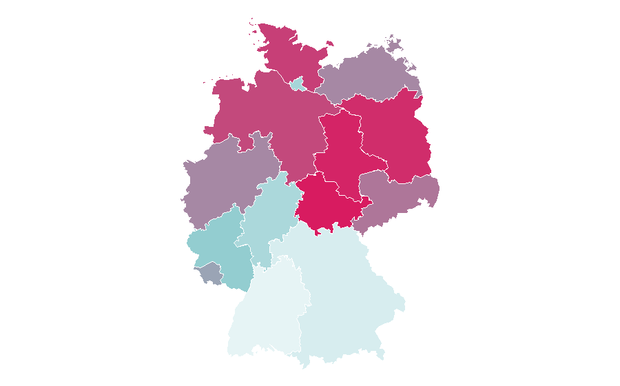 Affinity by region — The Simpsons, Germany