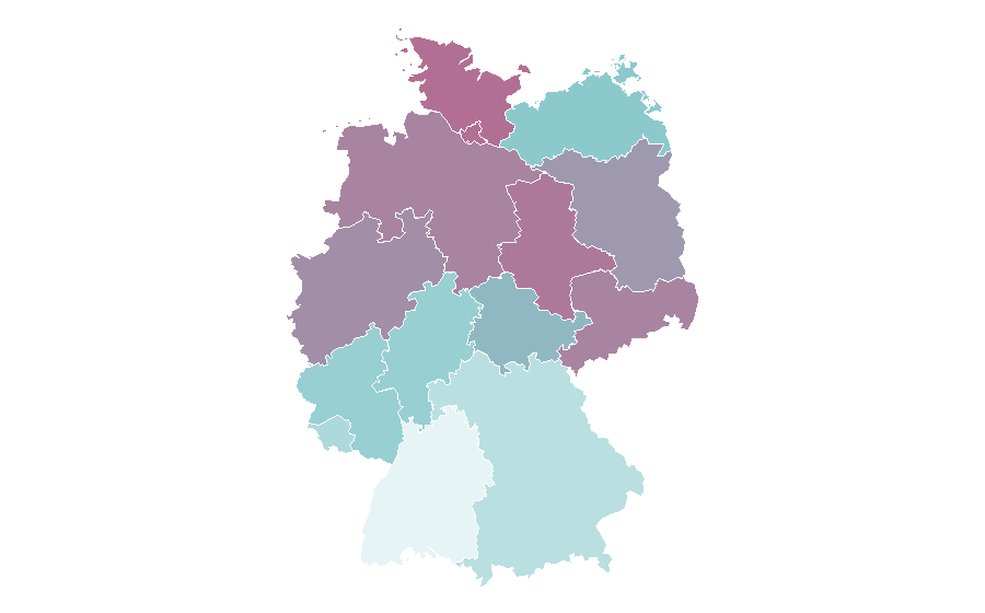 Affinity by region — The Sims, Germany