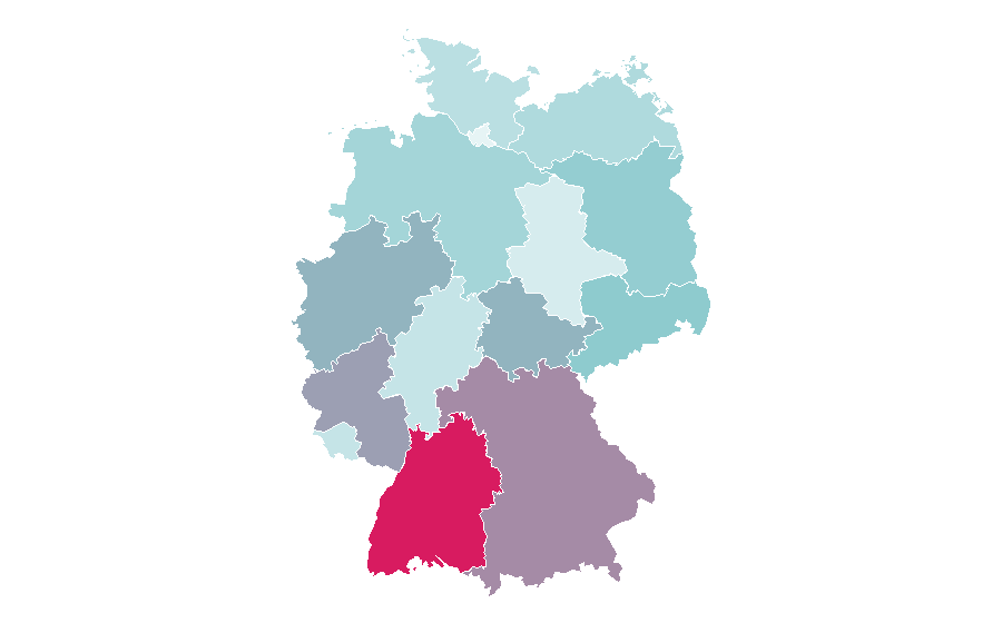 Affinity by region — The Stranger (newspaper), Germany