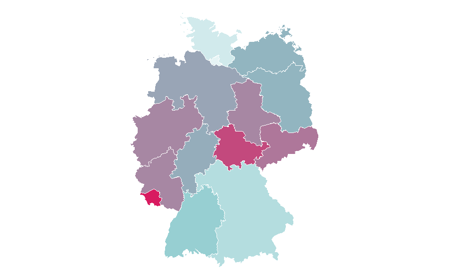 Affinity by region — The Vampire Diaries (novel series), Germany