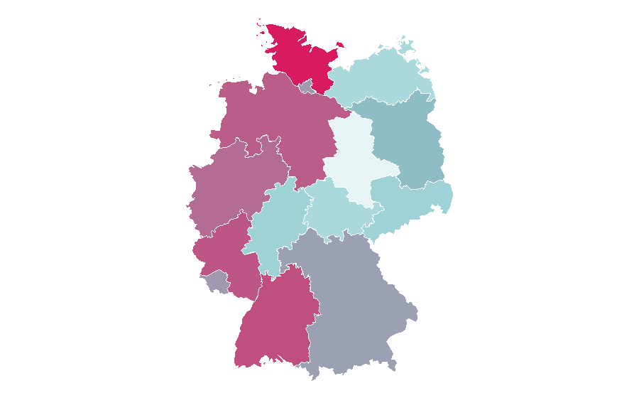 Affinity by region — The Voice, Germany