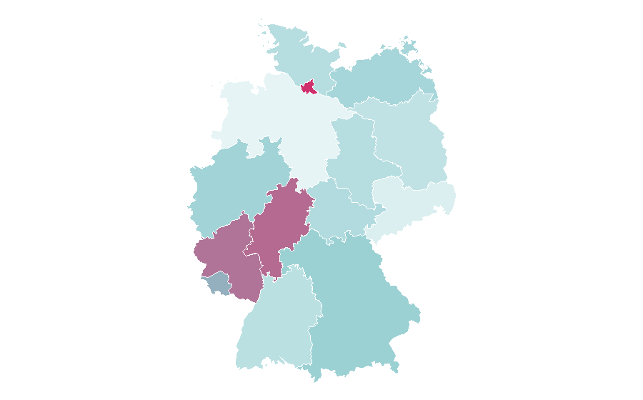 Affinity by region — Theatre Royal, Drury Lane, Germany