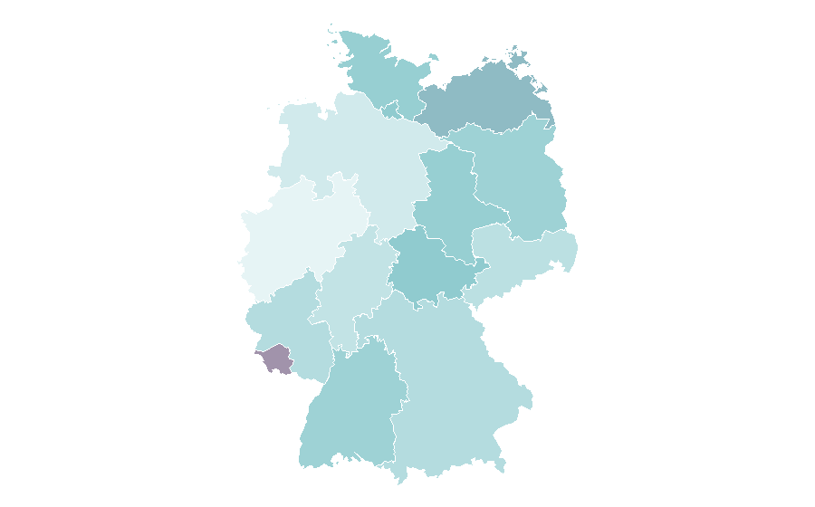 Affinity by region — Theobroma cacao, Germany