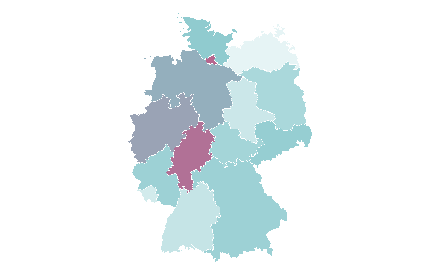 Affinität nach Region — Theory, Deutschland